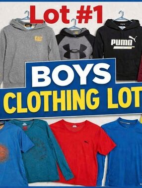 Boys Size 10-12 Bundle — Hoodies, Tees, Pants, Suit — $1 Each!